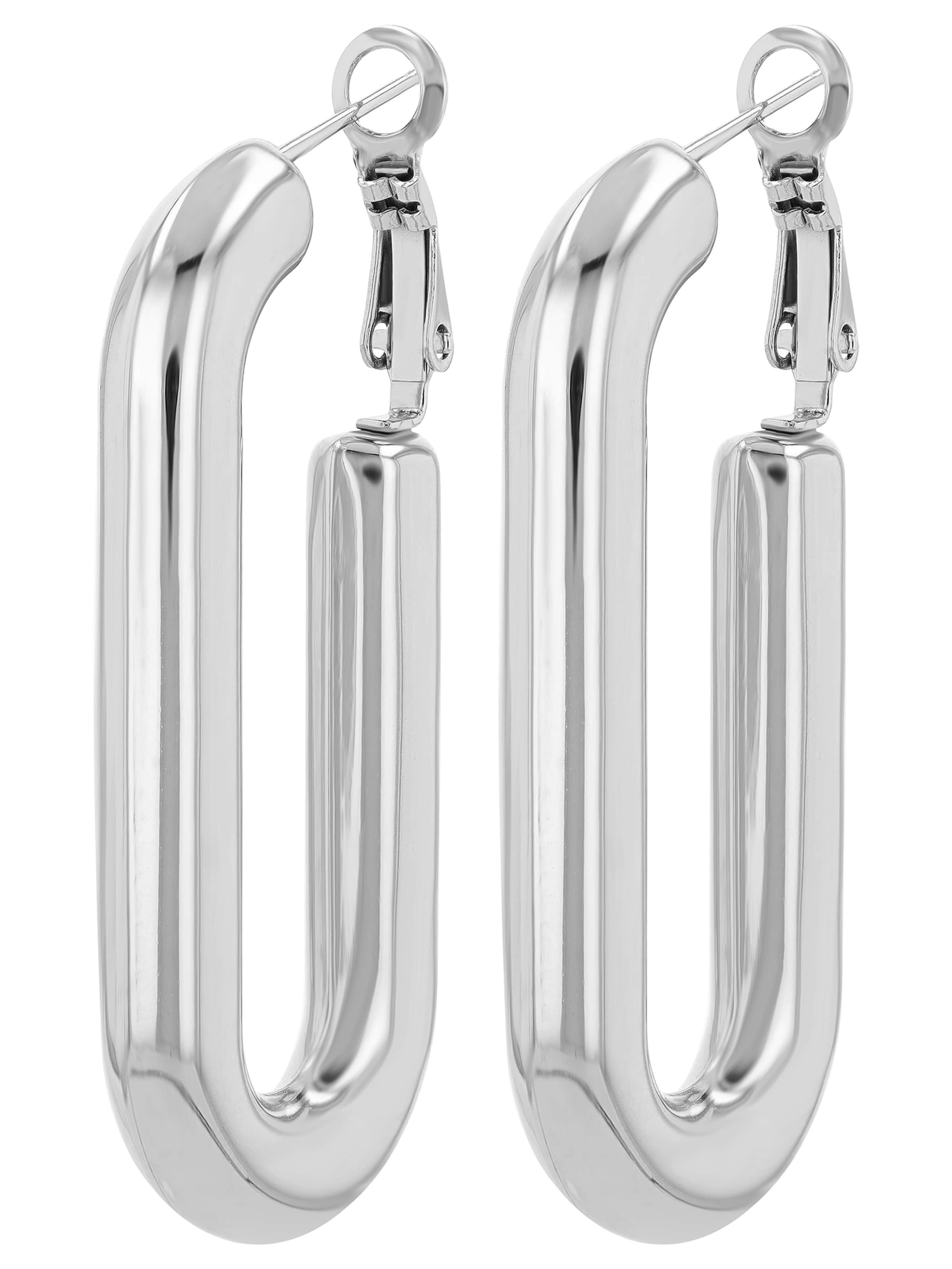 Akzent Earrings 'wasserfest' in Silver: front