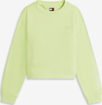 Tommy Jeans Sweatshirt 'Crew' in Grün: Vorderseite