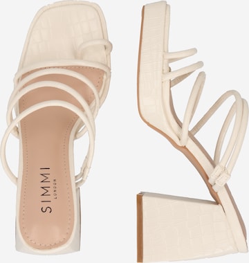 Tongs 'KELLIE' Simmi London en blanc