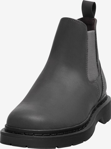 Pull&Bear Chelsea boots in Grey: front