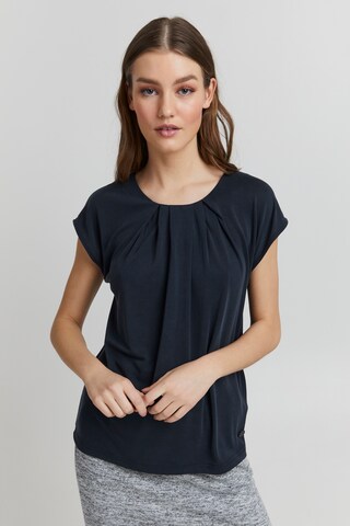 Oxmo Bluse in Blau: predná strana