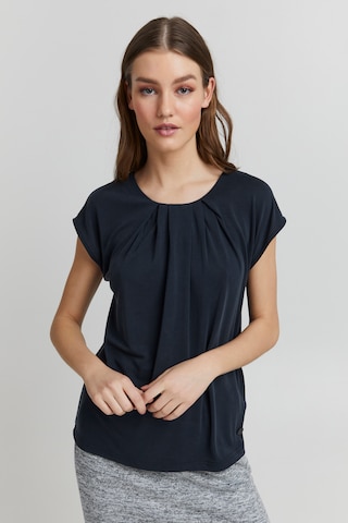 Oxmo Blouse in Blauw: voorkant