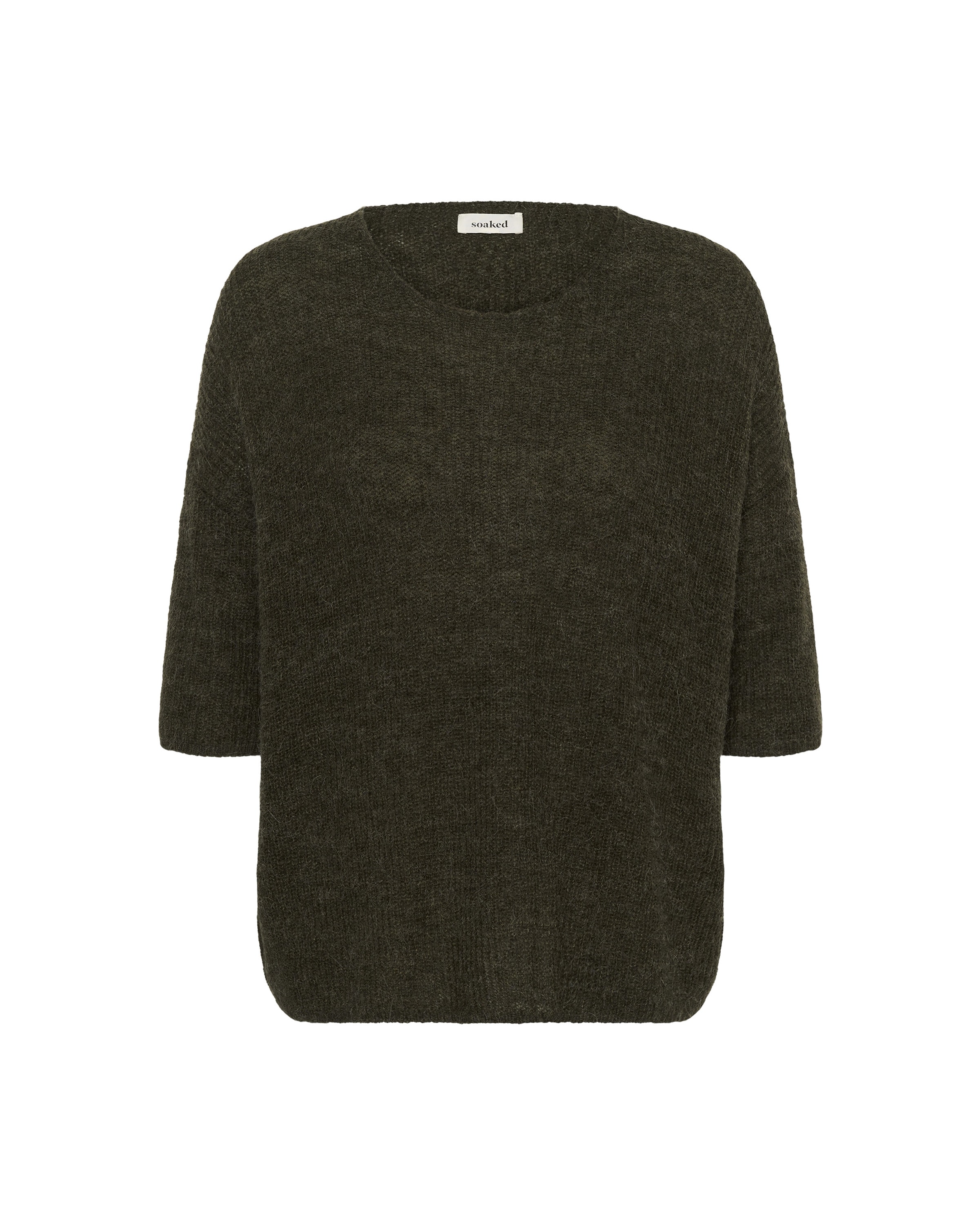 SOAKED IN LUXURY Pullover 'Tuesday' in Braun: Vorderseite
