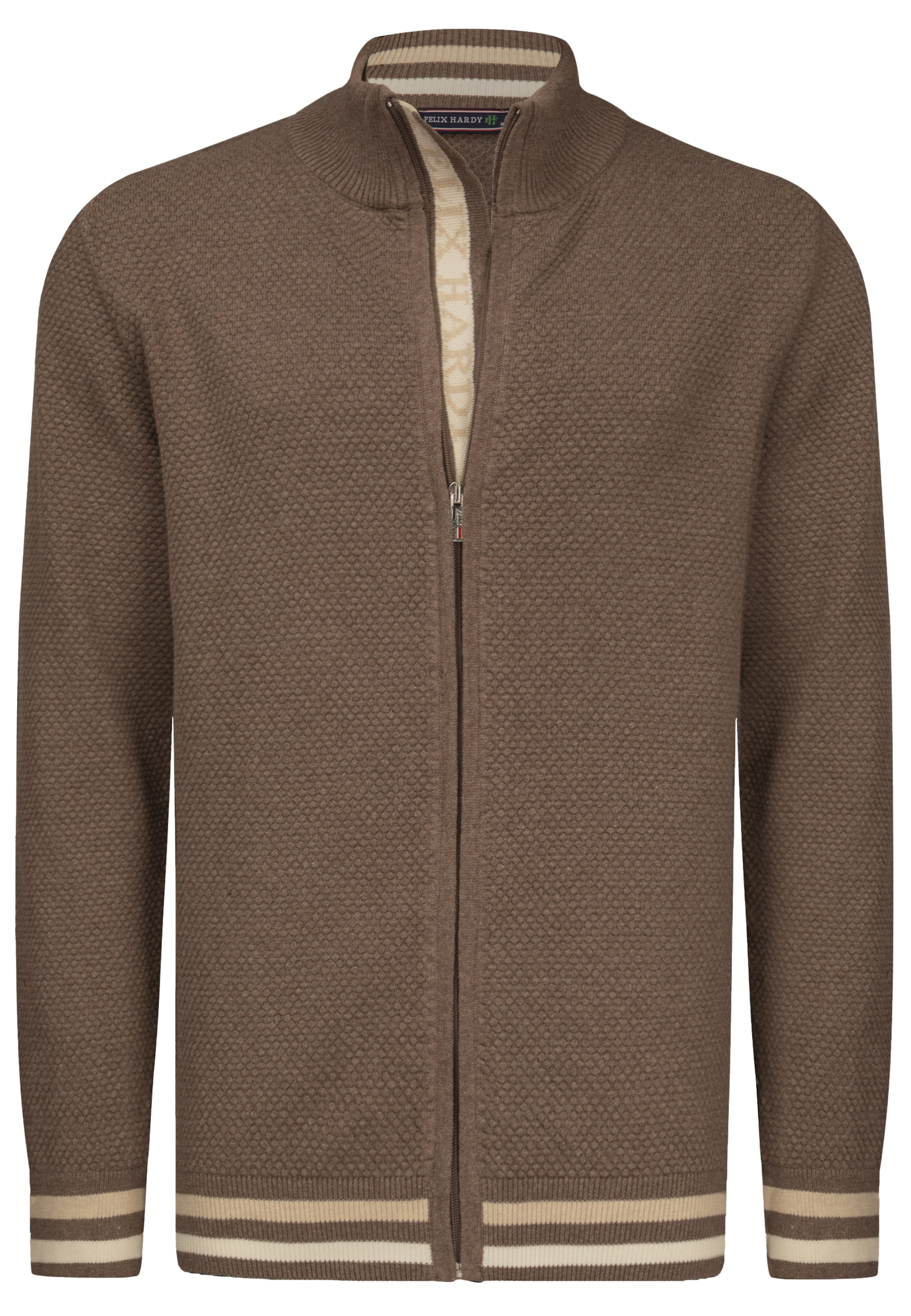Felix Hardy Kofta i brun: framsida
