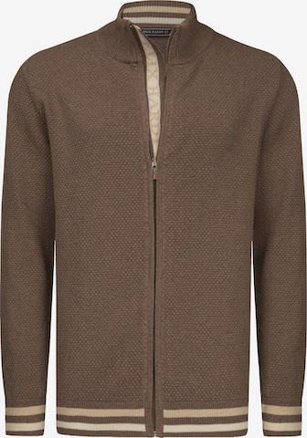 Vestes en maille Felix Hardy en marron : devant