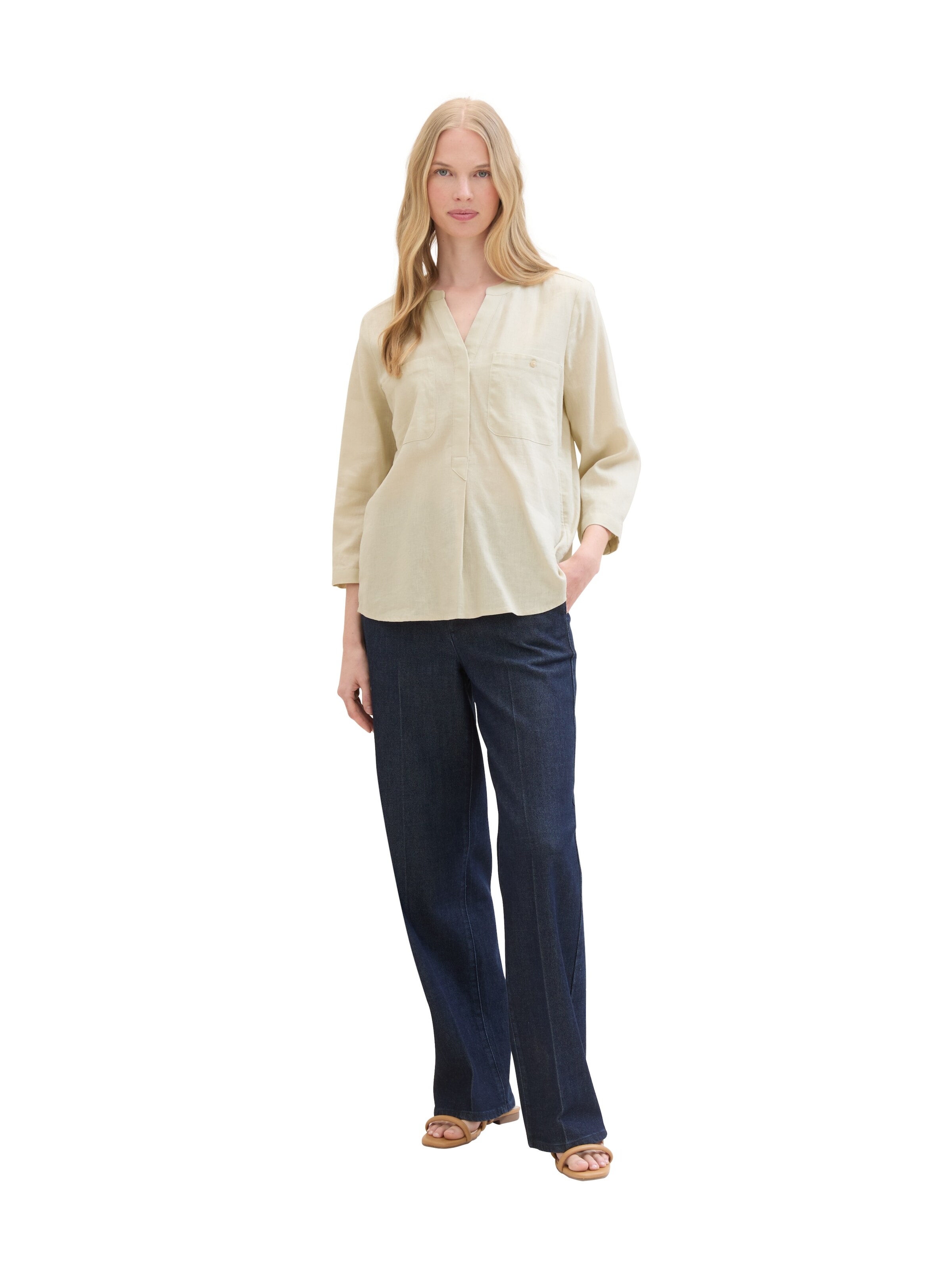 TOM TAILOR Blouse in Beige