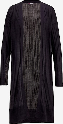 MIAMODA Knit Cardigan in Black: front
