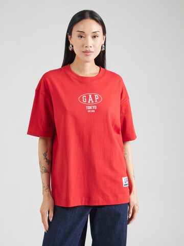 GAP Футболка оверсайз в Красный: спереди