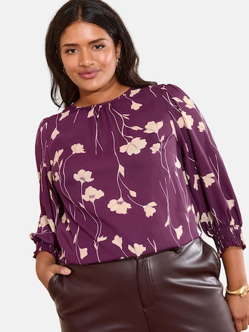 Camicia da donna di Friends Like These in lilla: frontale