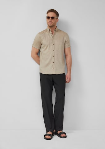 s.Oliver Regular Fit Hemd in Braun