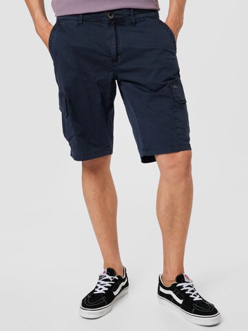 No Excess Cargo Pants in Blue: front
