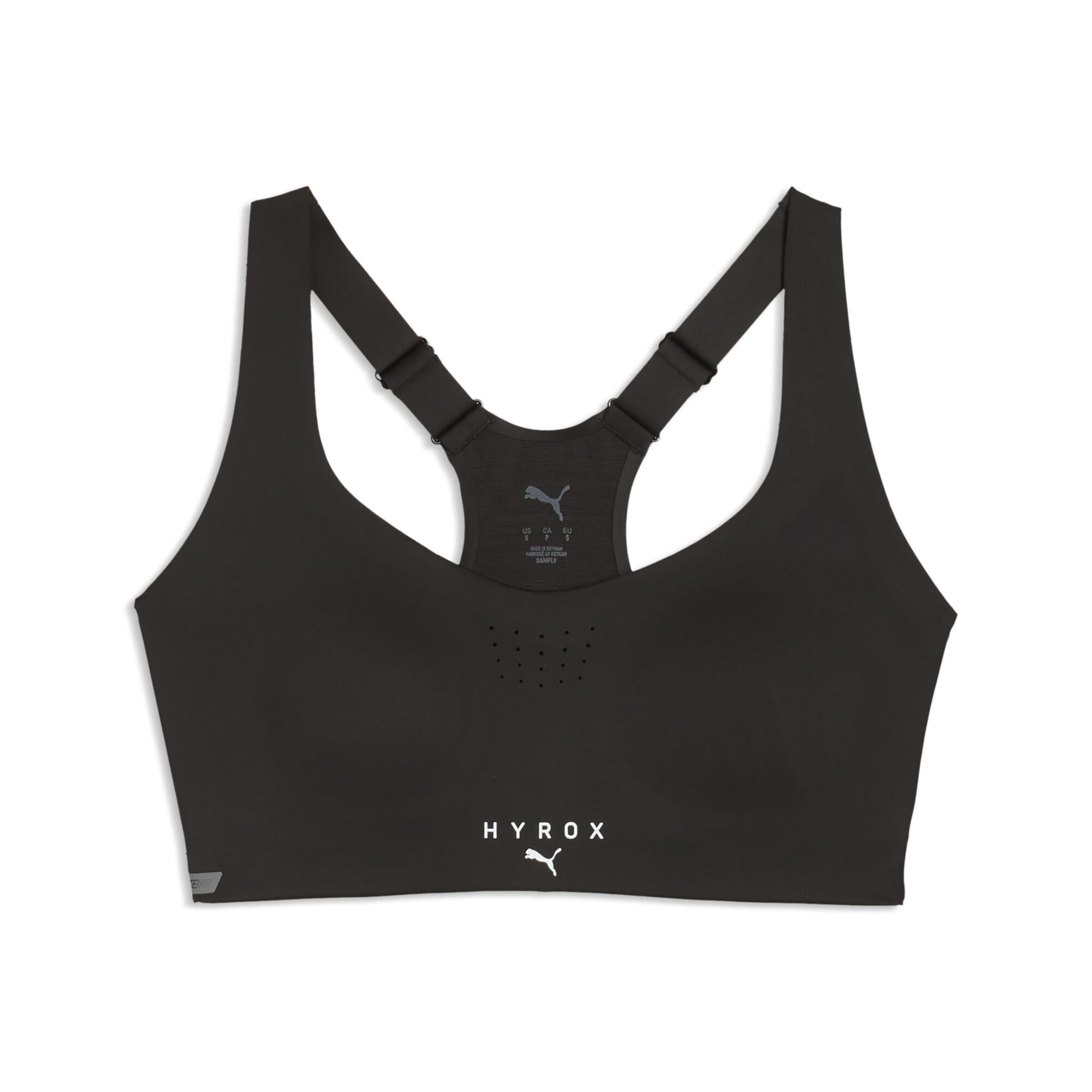 Soutien-gorge de sport 'Puma x Hyrox Pwrmode' PUMA en noir : devant