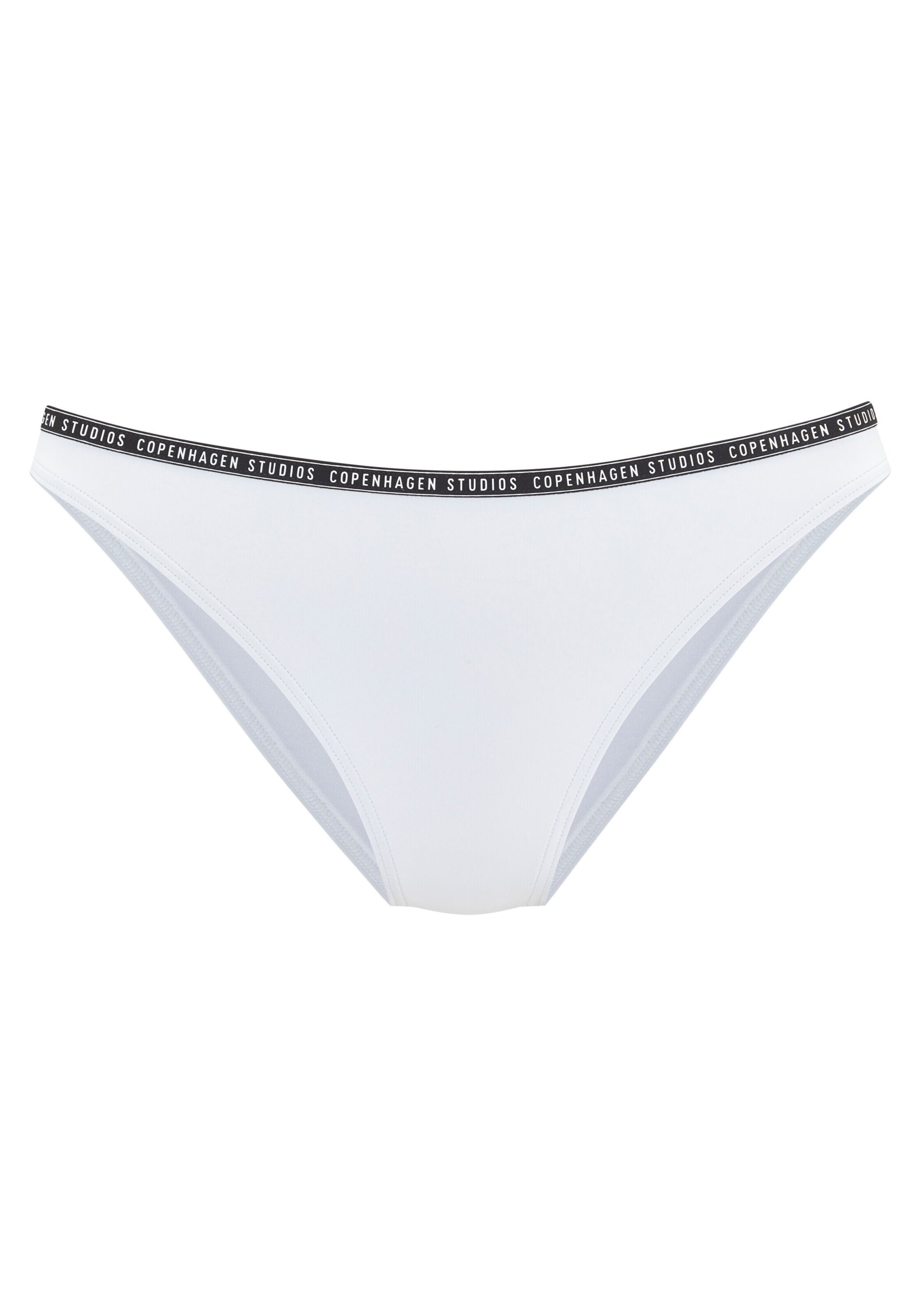 Copenhagen Studios Долнище на бански тип бикини в бяло: отпред