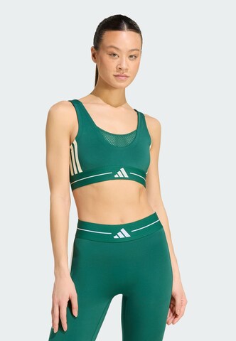 Bustier Soutien-gorge de sport 'Hyperglam' ADIDAS PERFORMANCE en vert : devant