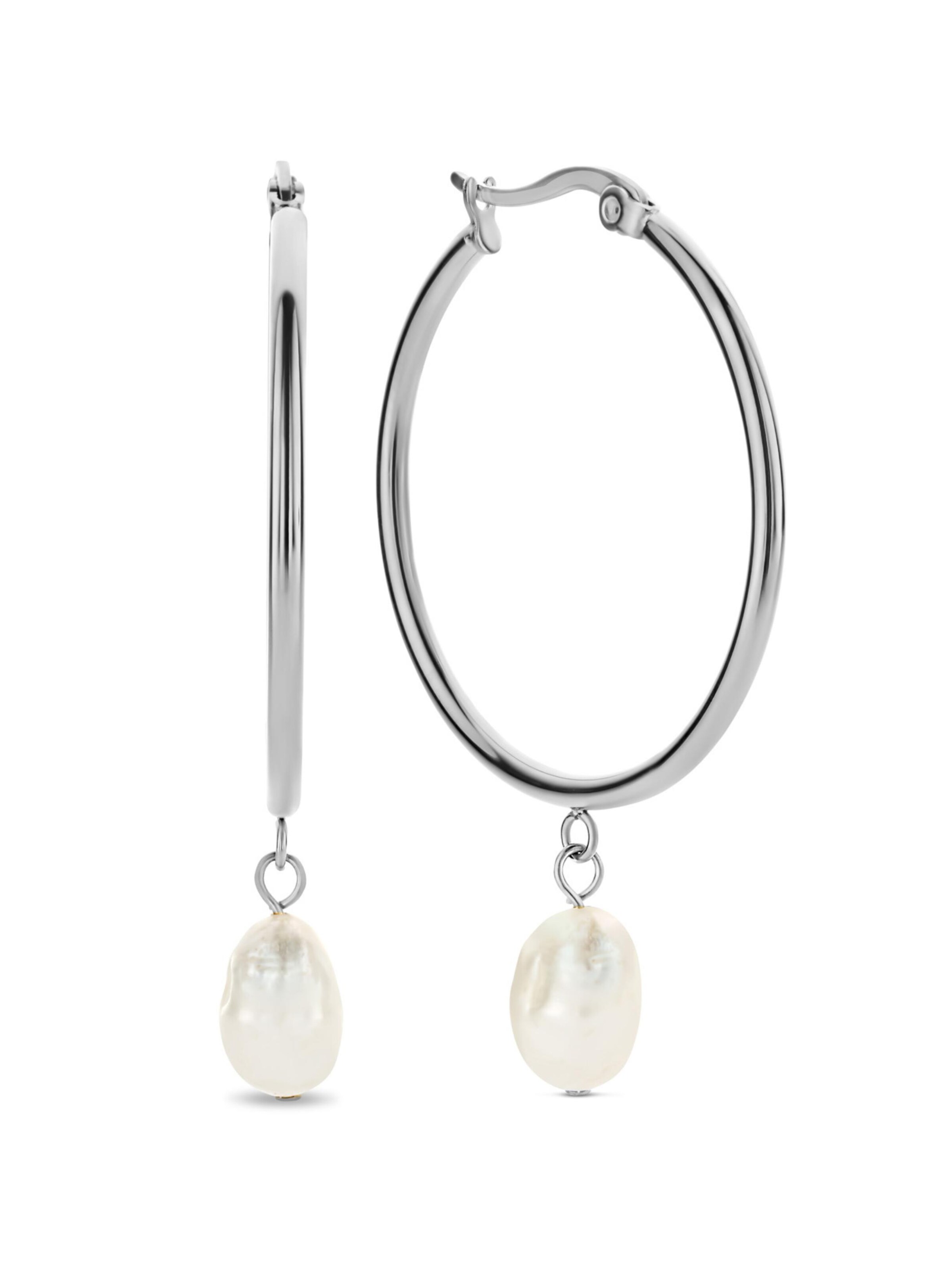 Kamiko Earrings 'ÉLISE PEARL' in Silver, Item view