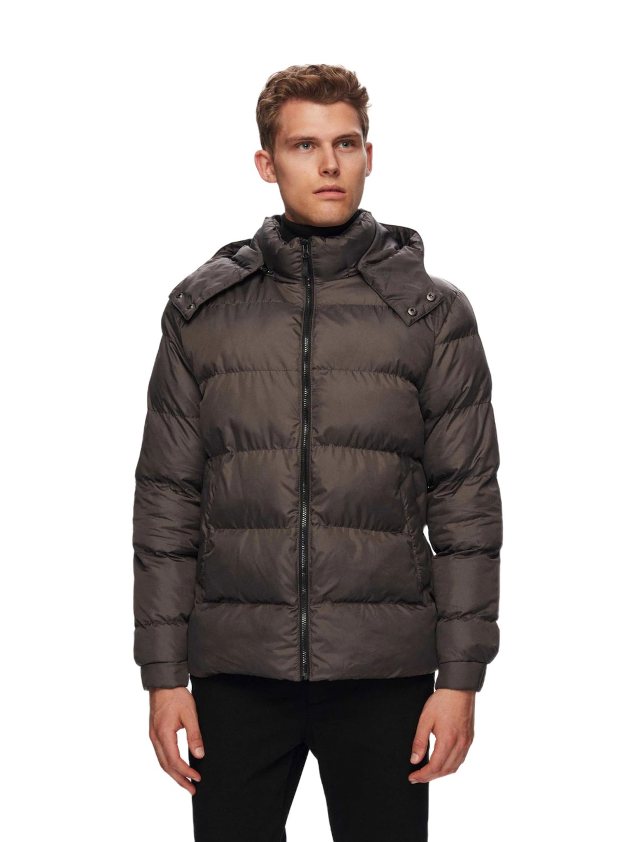 D’S Damat Winterjas in Grijs