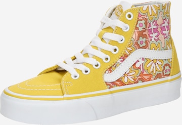 Baskets hautes 'SK8-Hi' VANS en jaune : devant