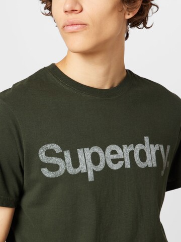 Superdry Tričko 'Classic Tee' – zelená