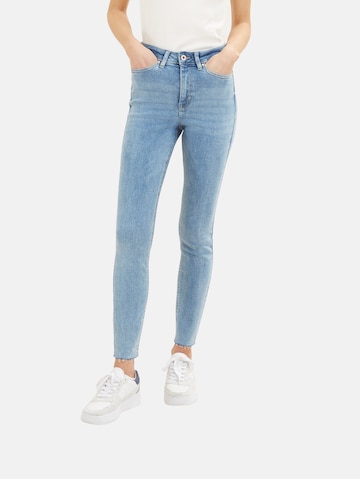 Skinny Jeans 'Janna' de la TOM TAILOR DENIM pe albastru: față