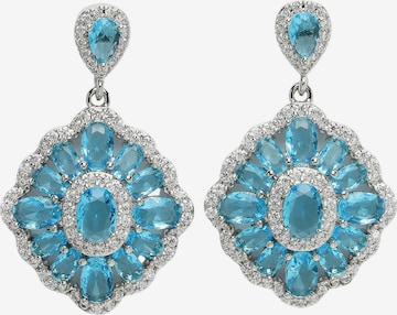 Boucles d'oreilles 'Wandaina' AVANT-GARDE PARIS en bleu : devant