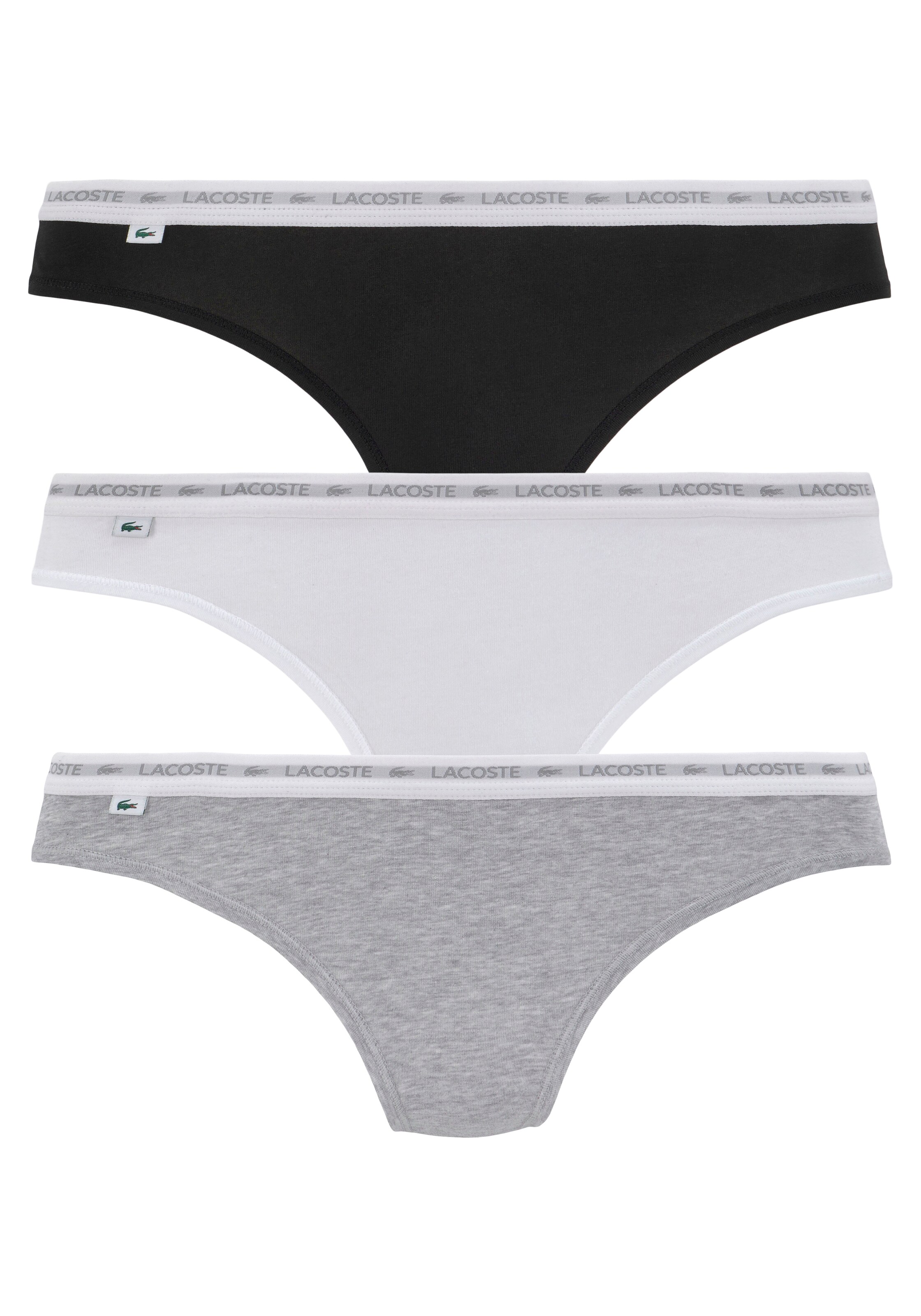 LACOSTE String i grå: forside