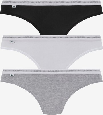 LACOSTE Thong in Grey: front