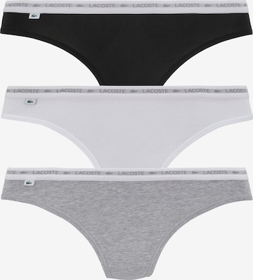 LACOSTE Thong in Grey: front