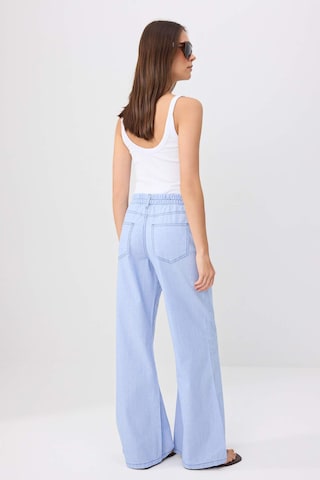 Wide Leg Jean Trendyol en bleu