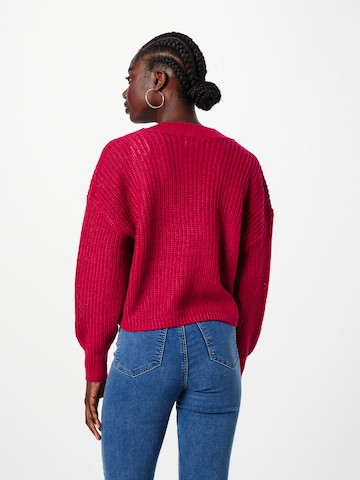 ONLY Strickjacke 'CAROL' in Rot