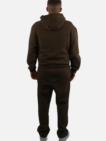 HEFTYKA Loose fit Workout Pants 'OPEN' in Brown