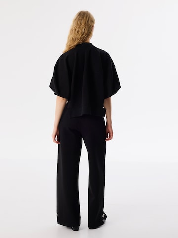 Twist Sweatvest in Zwart