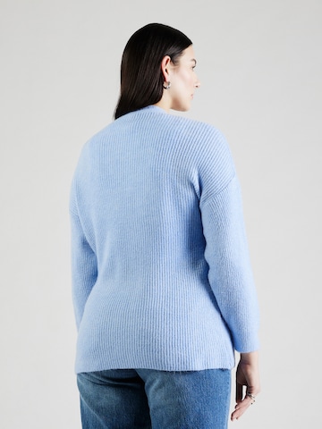 ONLY Carmakoma Knit Cardigan 'CARELIZA' in Blue