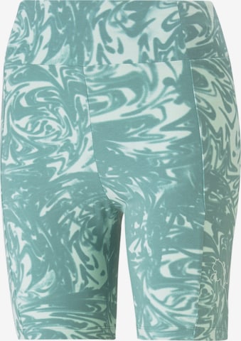 PUMA Skinny Sportovní kalhoty – zelená: přední strana