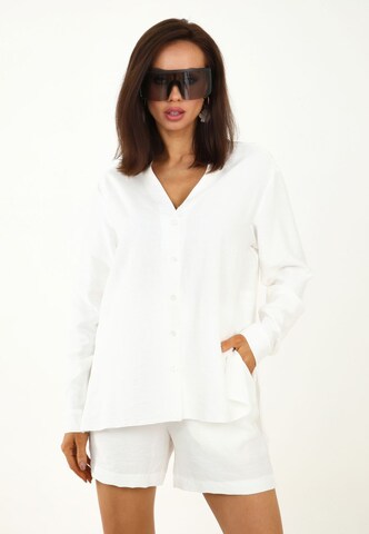 Regular Pantalon Awesome Apparel en blanc