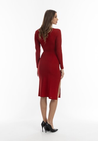 faina Cocktail Dress in Red