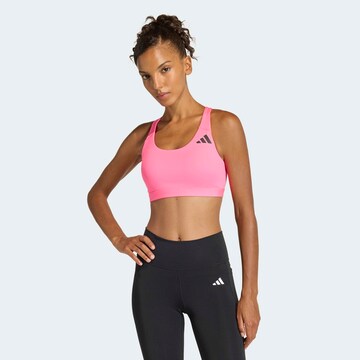 ADIDAS PERFORMANCE Bralette Sports Bra in Pink: front