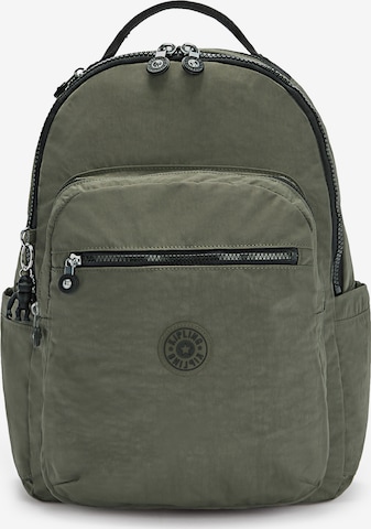 KIPLING - Mochila 'Seoul' en verde: frente