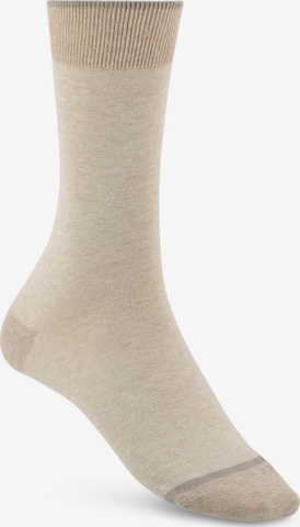 Boggi Milano Socken in Beige: Vorderseite