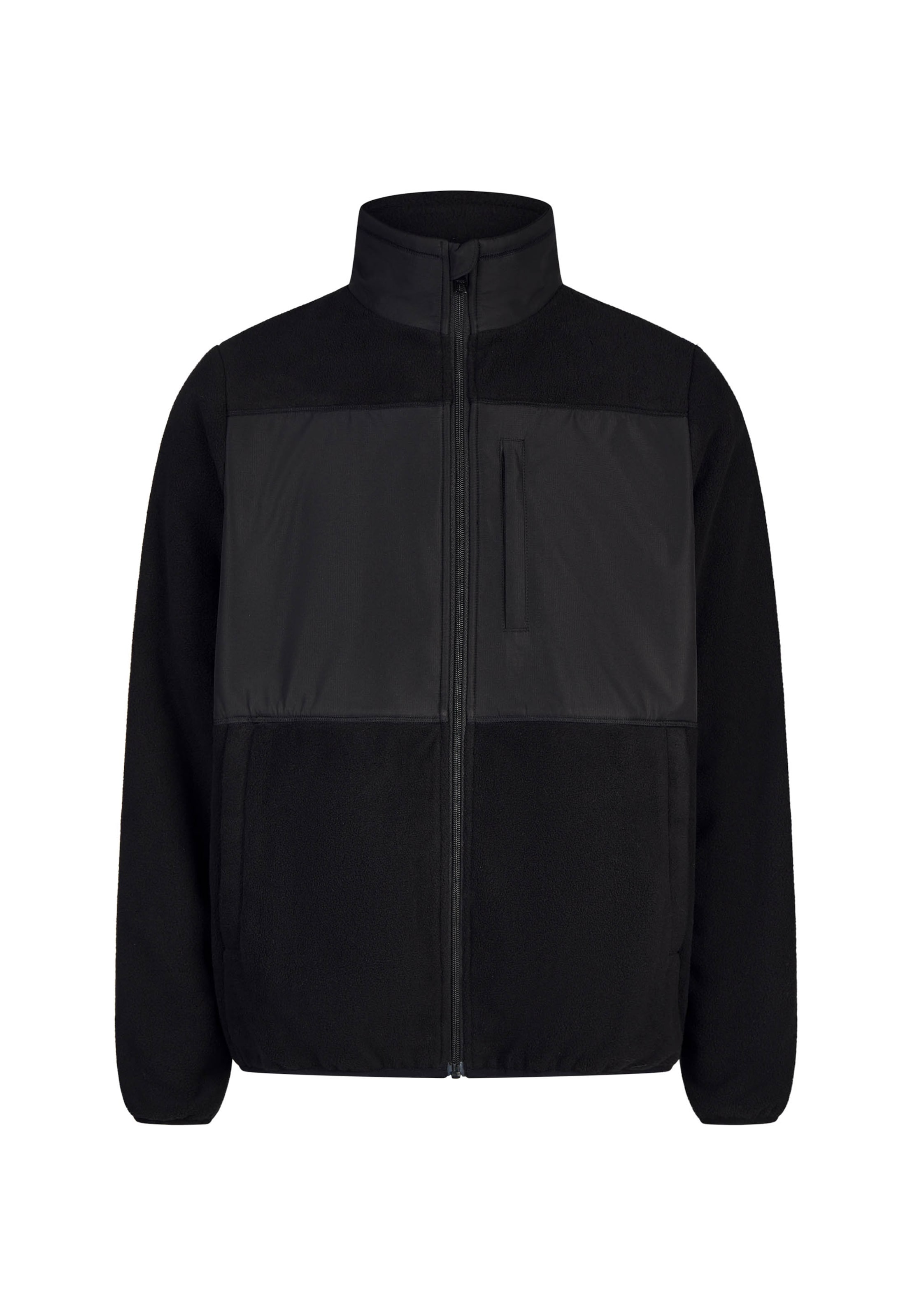 Veste en polaire Cleptomanicx en noir : devant