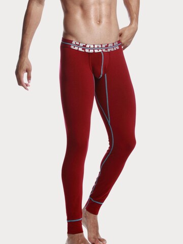 SEOBEAN Long Johns 'Classic Solid' in Red: front