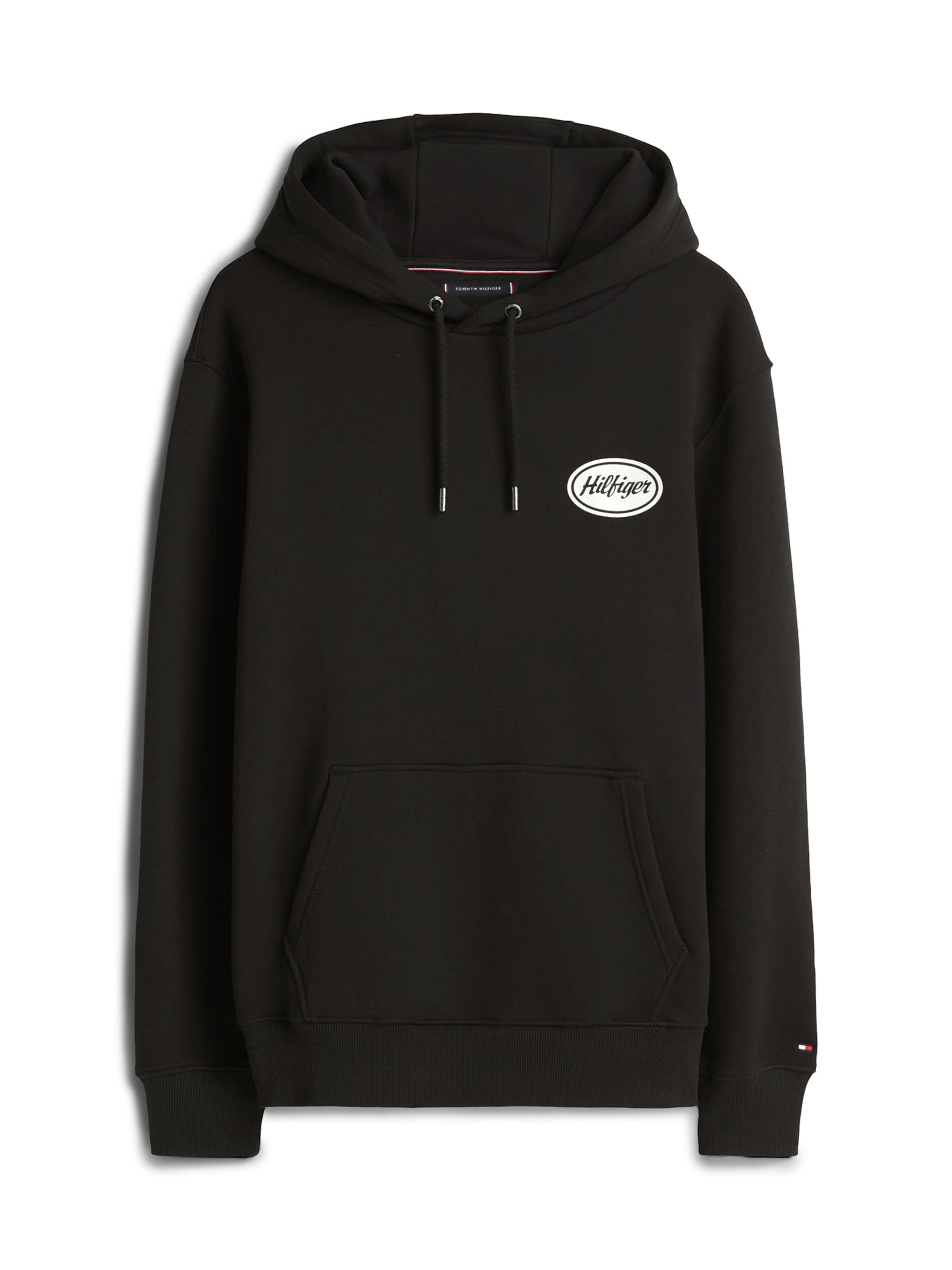 TOMMY HILFIGER Sweatshirt in Zwart: voorkant