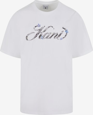 Karl Kani Shirt 'Icy Chrome' in White ABOUT YOU