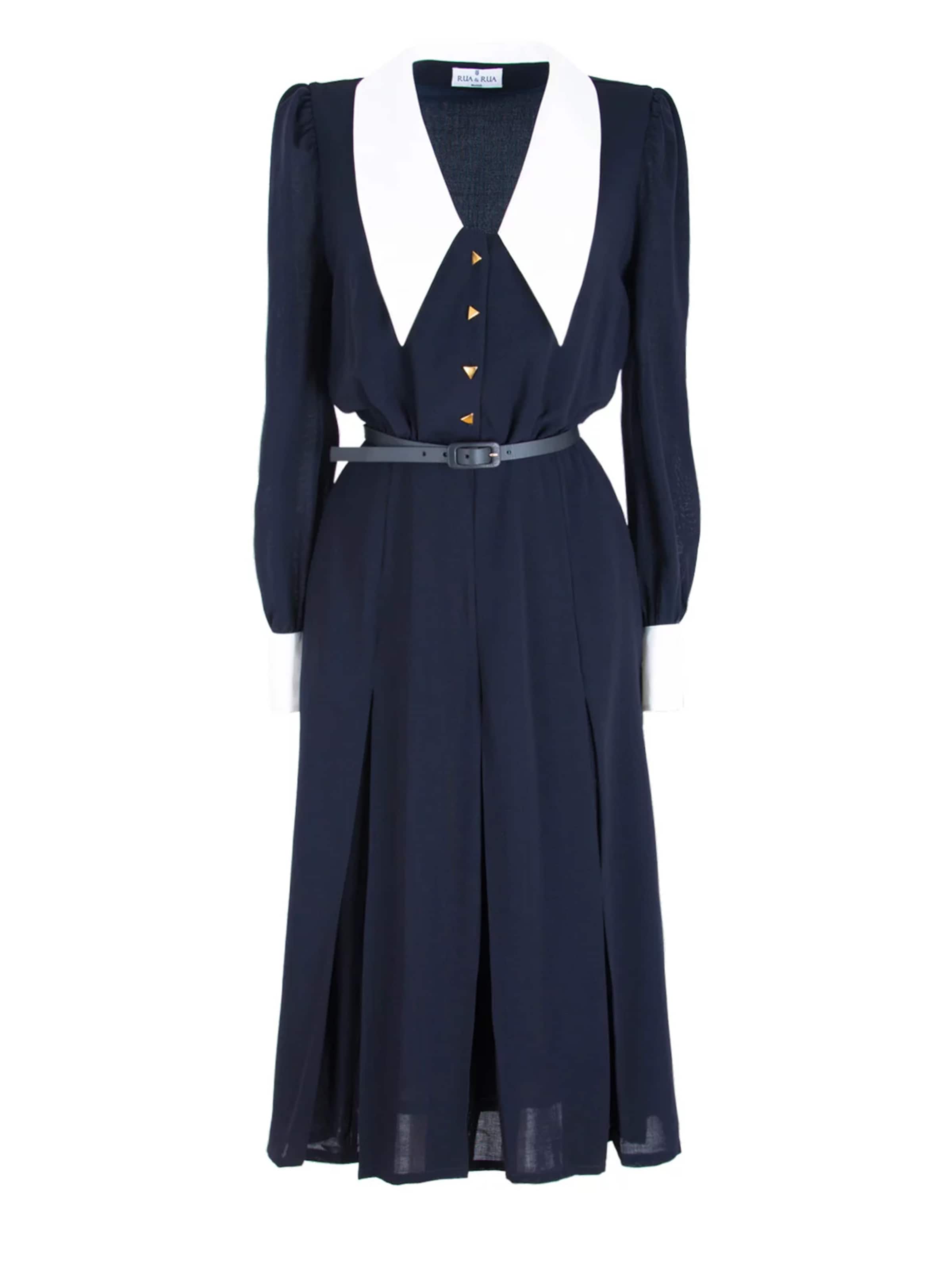 Rua & Rua Shirt Dress in Blue: front