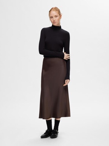 SELECTED FEMME Skirt 'SLFLENA' in Brown
