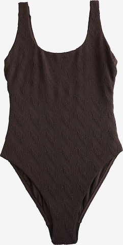NextMinimizer Jednodijelni kupaći kostim - smeđa boja: prednji dio