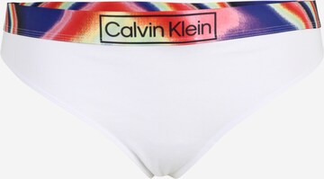 Calvin Klein Underwear Plus Thong in White: front