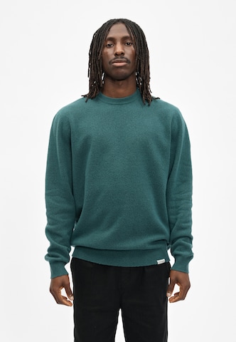 Cleptomanicx Feinstrickpullover in Grün: Vorderseite