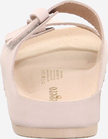 Legero Pantolette 'Clear' in Beige