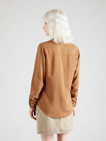 VILA Skinny Bluse 'VIBISTA' in Braun