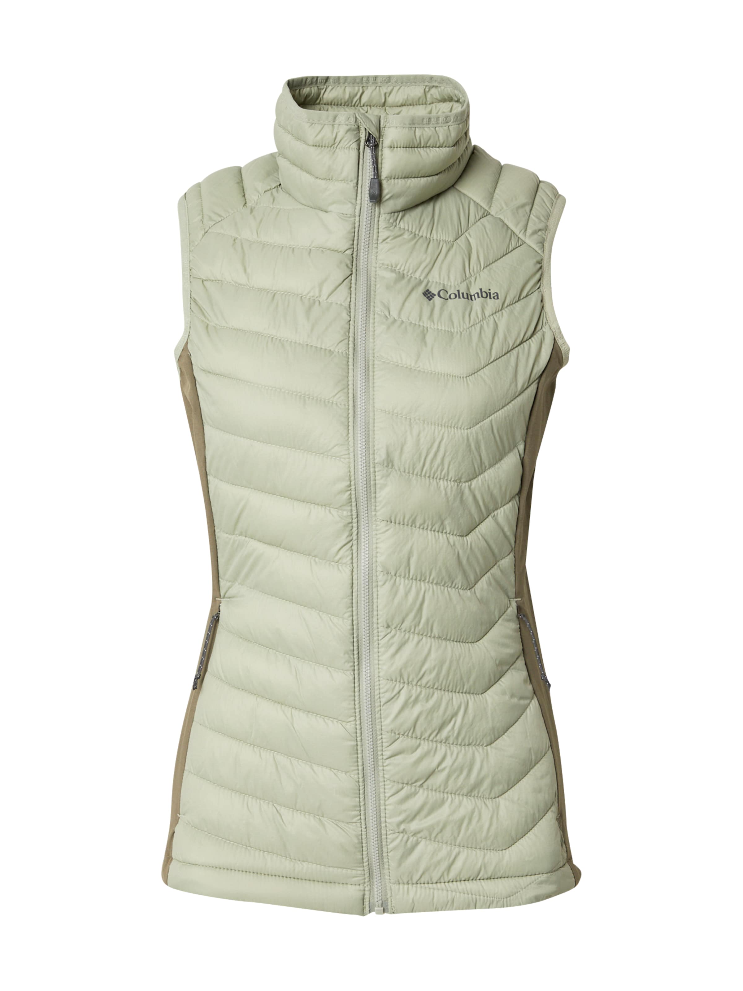 COLUMBIA Sportovní vesta 'Powder Pass™ II' – zelená: přední strana
